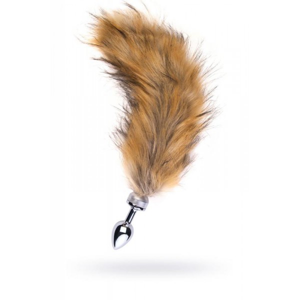 Műszőrmével díszített fém anális stimuláló Anál