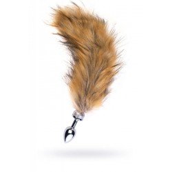 Műszőrmével díszített fém anális stimuláló Anál Anál