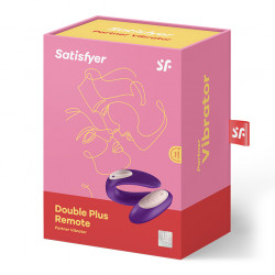 PARTNER Plus - rádiós, két-motoros vízálló, akkus párvibrátor (lila)   4049369015481 Multifunkciós