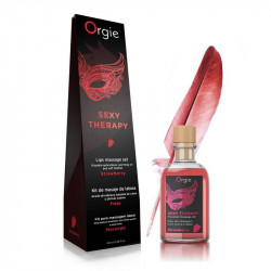 LIPS MASSAGE KIT STRAWBERRY 100 ML. EPERÍZŰ AJAKMASSZÁZS SZETT 5600304021326 Kozmetikumok Kozmetikumok