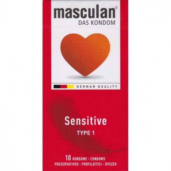 MASCULAN SENSITIVE, EXTRA VÉKONY ÓVSZER (10 DB) 4019042000011 Óvszerek