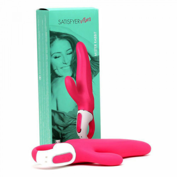 Satisfyer Mr. Rabbit - vízálló, akkus csiklókaros vibrátor (pink) Vibrátorok