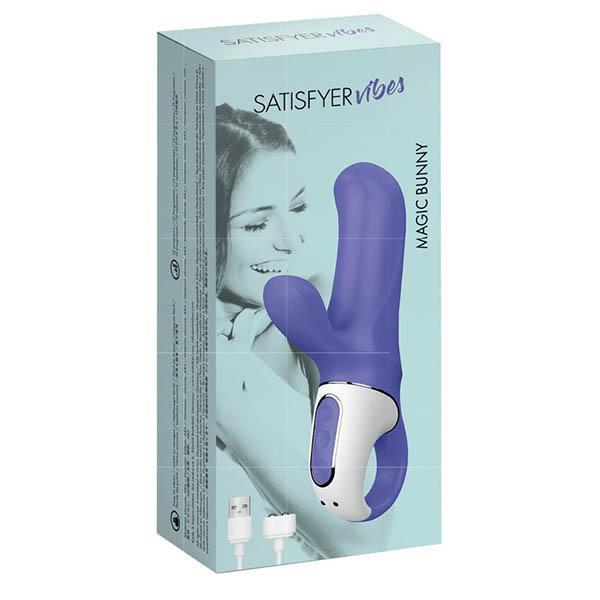 Satisfyer Magic Bunny vízálló, kék, akkus csiklókaros vibrátor Multifunkciós