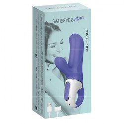 Satisfyer Magic Bunny vízálló, kék, akkus csiklókaros vibrátor Multifunkciós Multifunkciós