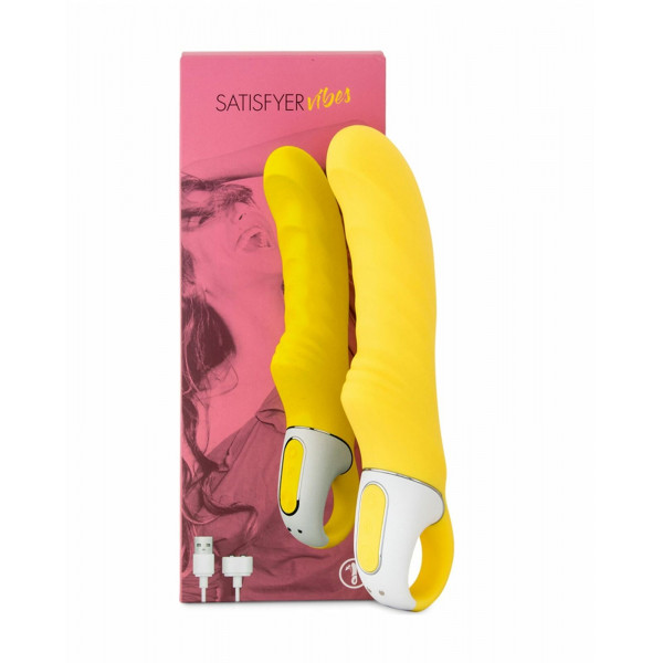 Satisfyer Yummy Sunshine - vízálló, akkus G-pont vibrátor (sárga) Multifunkciós