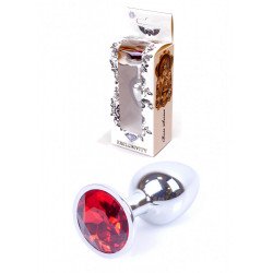 ANAL PLUG 64-00016 JAWELLERY SILVER PLUG RED Anál Anál