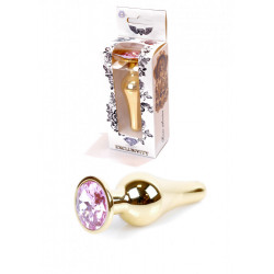 ANAL PLUG 64-00063 JAWELLERY GOLD BUTT PLUG ROSE 5903661800802 Anál Anál