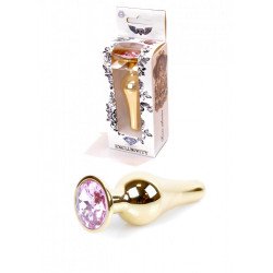 ANAL PLUG 64-00063 JAWELLERY GOLD BUTT PLUG ROSE 5903661800802 Anál Anál