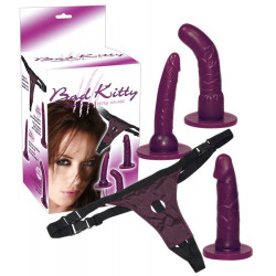 Bad Kitty - Felcsatolható dildó szett Felcsatolható Felcsatolható