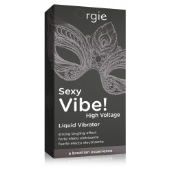 Orgie Sexy Vibe High Voltage - intenzív stimuláló folyékony vibrátor nőknek és férfiaknak (15ml) Izgató krémek Izgató krémek