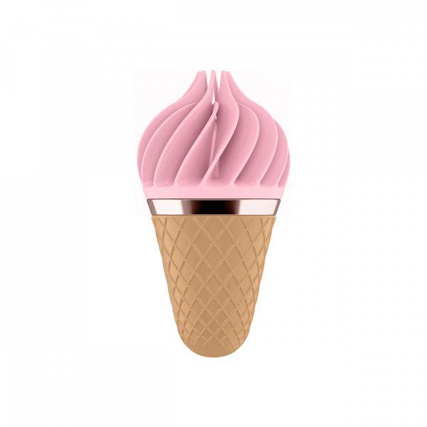 Satisfyer Sweet Treat - akkus, forgó csiklóvibrátor (pink-barna) Csiklóizgatók
