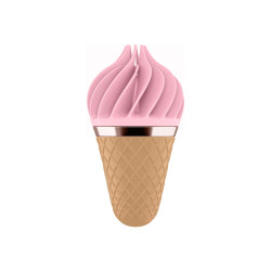 Satisfyer Sweet Treat - akkus, forgó csiklóvibrátor (pink-barna) Csiklóizgatók Csiklóizgatók