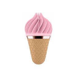Satisfyer Sweet Treat - akkus, forgó csiklóvibrátor (pink-barna) Csiklóizgatók Csiklóizgatók