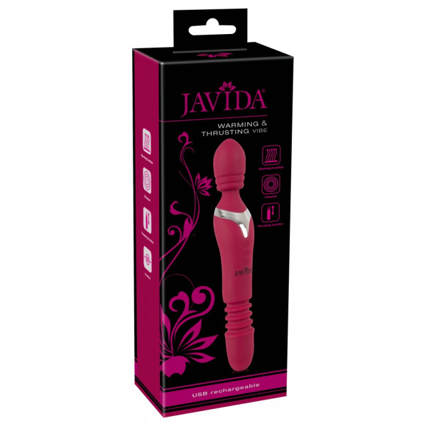 Javida Thrusting red- 3in1 masszírozó vibrátor  4024144606177 Multifunkciós
