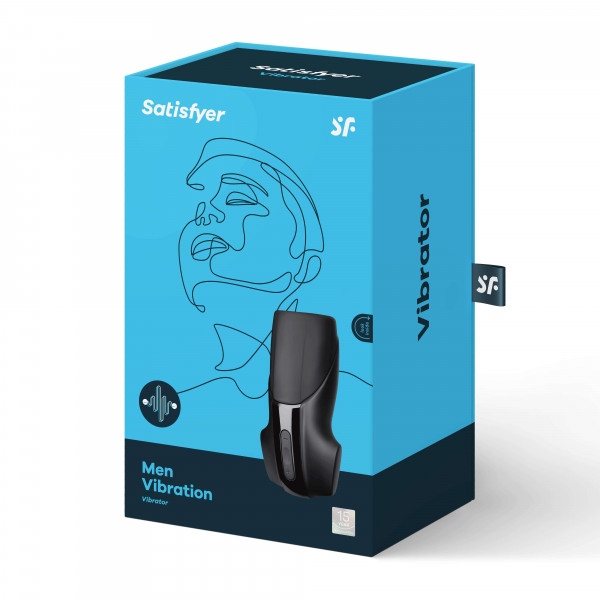 Satisfyer Men - akkus, extra erős makk vibrátor  4049369016365 Művaginák