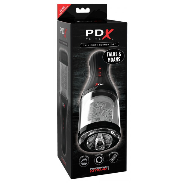 PDX Elite Rotobator - nyögő, forgó műpunci 603912751482 Multifunkciós