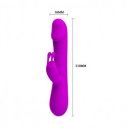 Prettylove Robert 30function vibrator purple 6959532313291 Multifunkciós
