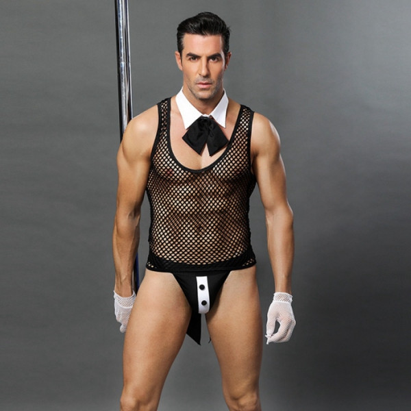 Sexy Butler Costume 5 Pieces S / L   5000128014519 férfi jelmezek és kiegészítők