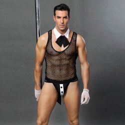 Sexy Butler Costume 5 Pieces S / L   5000128014519 férfi jelmezek és kiegészítők férfi jelmezek és kiegészítők