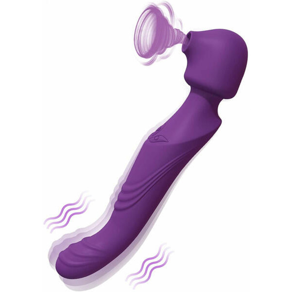 TRACY'S DOG WAND LILA SZÍNŰ VÍZÁLLÓ, AKKUS, PULZÁLÓ MASSZÍROZÓ VIBRÁTOR Multifunkciós