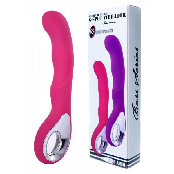 VIBRATOR G-SPOT 10 FUNCTIONS USB PINK 5903661805258 Multifunkciós