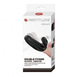 Prettylove Abbot double finger silicone vibrator  6959532320312 Csiklóizgatók