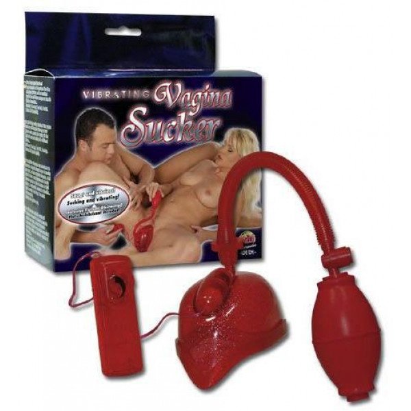 Vörös szinű vibrációs vagina szívó pumpa 4024144564910 Vagina pumpák