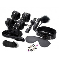 BDSM Set 10 Pieces Control Me Black Guilty Toys szett Fetish