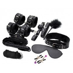 BDSM Set 10 Pieces Control Me Black Guilty Toys szett Fetish
