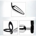 Double Penis Ring with  Metal Anal Plug 5000128034081 Anál
