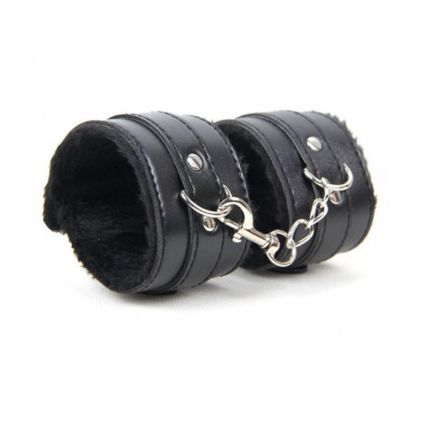 Fluffy Handcuff black 5000128047142 Bilincsek