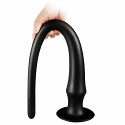 Dildo Long Spear Silicon Liquid Black Super Soft 43 Cm 5000128015165 Anál