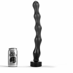 Dildo All Black Anal Beads PVC 41.5 Cm Anál