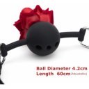 Szilikon szájgolyó rózsával 5000128017411 Fetish