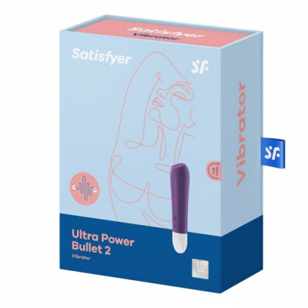 SATISFYER ULTRA POWER BULLET 2 vizálló lila szinű akkus vibrátor 4061504009605 Multifunkciós