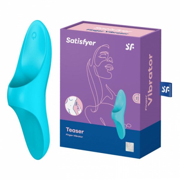 Vibrator Finger Teaser 12 Vibration Modes Silicon Blue 4061504004075 Vízálló vibrátorok