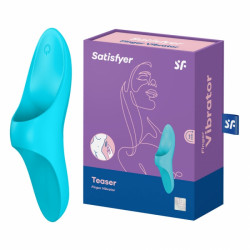 Vibrator Finger Teaser 12 Vibration Modes Silicon Blue 4061504004075 Vízálló vibrátorok Segédeszközök