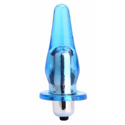Anal Plug With Bullet Vibrator Basic Blue 7 Cm 5000128036955 Anál Anál