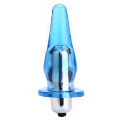 Anal Plug With Bullet Vibrator Basic Blue 7 Cm 5000128036955 Anál Anál