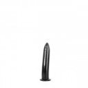 Dildo All Black PVC Black 20 Cm Anál