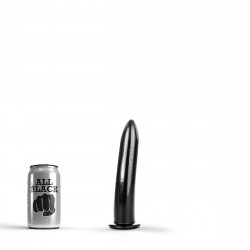 Dildo All Black PVC Black 20 Cm Anál