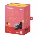 Vibrator Couple Double Fun Remote Control Bluetooth Black Free APP Multifunkciós