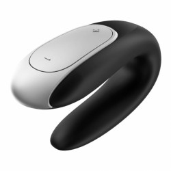 Vibrator Couple Double Fun Remote Control Bluetooth Black Free APP Multifunkciós