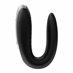 Vibrator Couple Double Fun Remote Control Bluetooth Black Free APP Multifunkciós