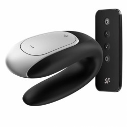 Vibrator Couple Double Fun Remote Control Bluetooth Black Free APP Multifunkciós Multifunkciós