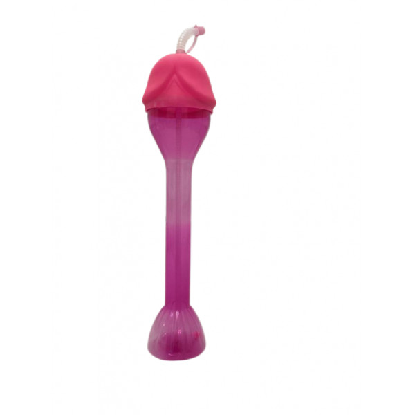 Szívószálas kulacs 500ml, fütyis 5000128043243 Tréfás ajándékok
