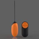 Venus Egg Vibrator, 7 Vibration Modes, 4 Speeds, Silicone, USB, Remote Control, Orange/Black 5000128054737 Multifunkciós