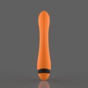 Terra G Spot Vibrator, 7 Vibration Modes, 4 Speeds, Silicone, USB, Orange/Black, 22.5 cm 5000128054782 Vibrátorok