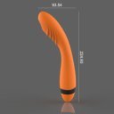 Terra G Spot Vibrator, 7 Vibration Modes, 4 Speeds, Silicone, USB, Orange/Black, 22.5 cm 5000128054782 Vibrátorok