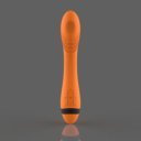 Terra G Spot Vibrator, 7 Vibration Modes, 4 Speeds, Silicone, USB, Orange/Black, 22.5 cm 5000128054782 Vibrátorok